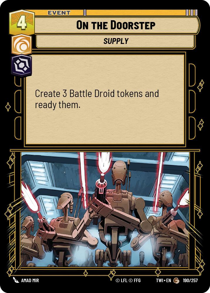 On The Doorstep (190/257) (190/257) [Twilight of the Republic] | Galactic Gamez
