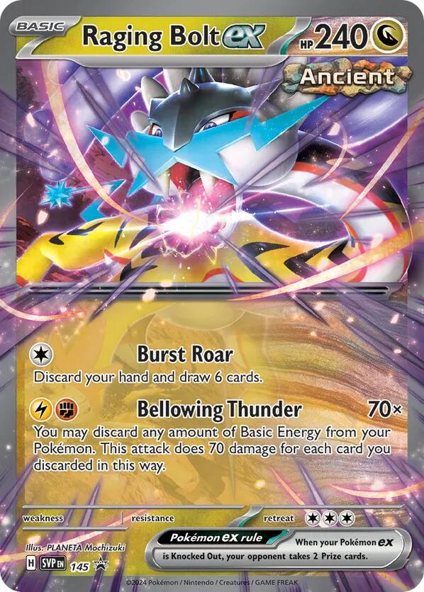 Raging Bolt ex (145) [Scarlet & Violet: Black Star Promos] | Galactic Gamez