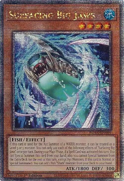 Surfacing Big Jaws (Quarter Century Secret Rare) [ROTA-EN001] Quarter Century Secret Rare | Galactic Gamez