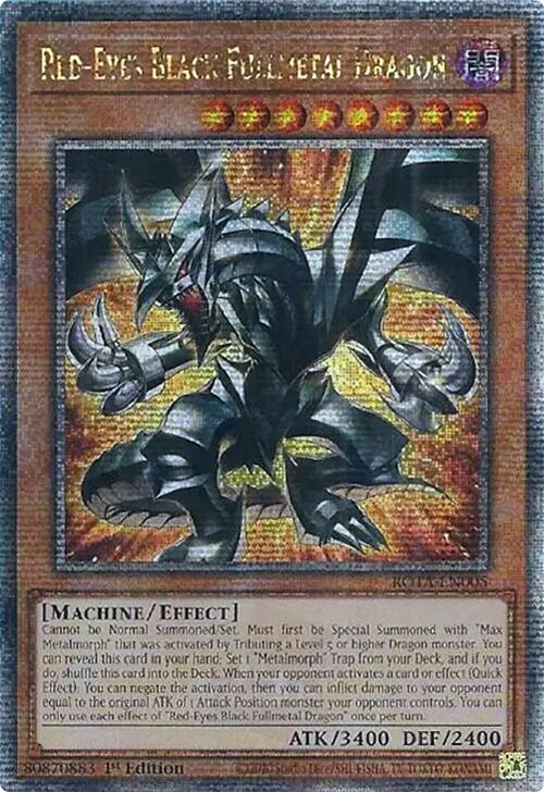 Red-Eyes Black Fullmetal Dragon (Quarter Century Secret Rare) [ROTA-EN005] Quarter Century Secret Rare | Galactic Gamez