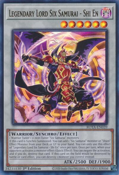 Legendary Lord Six Samurai - Shi En [ROTA-EN039] Ultra Rare | Galactic Gamez