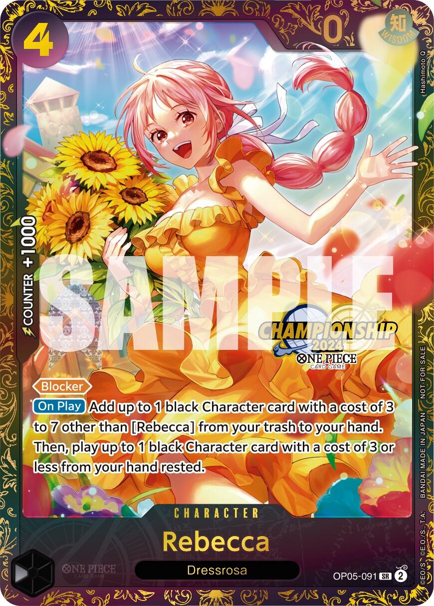 Rebecca (October Championship 2024 Online Regional) [One Piece Promotion Cards] | Galactic Gamez