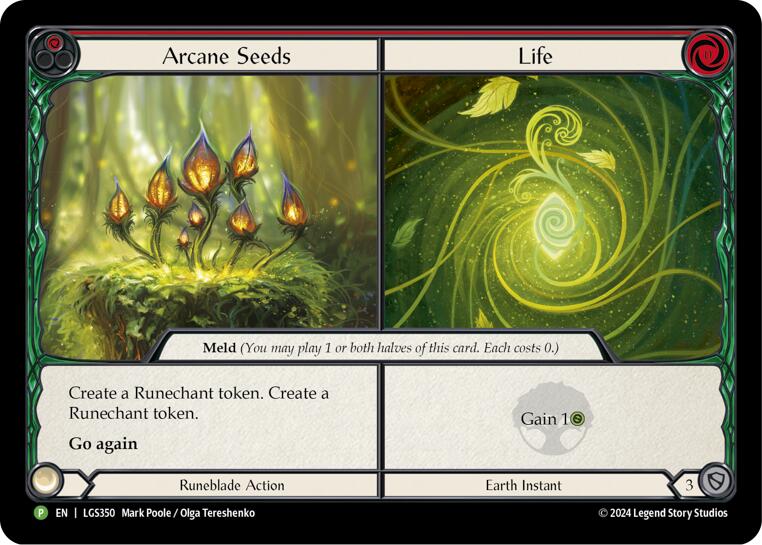 Arcane Seeds // Life [LGS350] (Promo)  Cold Foil | Galactic Gamez