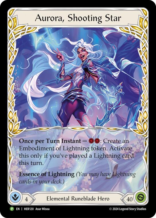 Aurora, Shooting Star [HER120] (Promo)  Rainbow Foil | Galactic Gamez