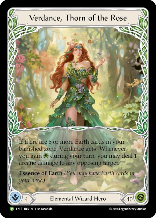 Verdance, Thorn of the Rose [HER121] (Promo)  Rainbow Foil | Galactic Gamez