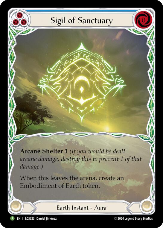 Sigil of Sanctuary (Extended Art) [LGS323] (Promo)  Rainbow Foil | Galactic Gamez