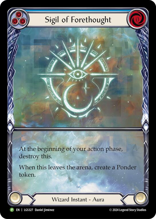 Sigil of Forethought (Extended Art) [LGS327] (Promo)  Rainbow Foil | Galactic Gamez