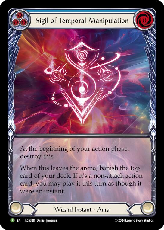 Sigil of Temporal Manipulation (Extended Art) [LGS328] (Promo)  Rainbow Foil | Galactic Gamez