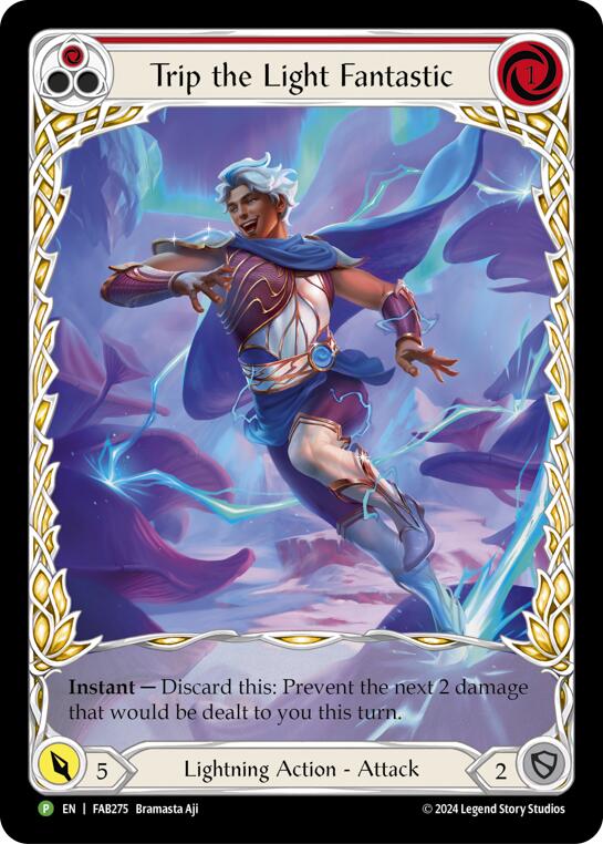 Trip the Light Fantastic (Red) (Extended Art) [FAB275] (Promo)  Rainbow Foil | Galactic Gamez