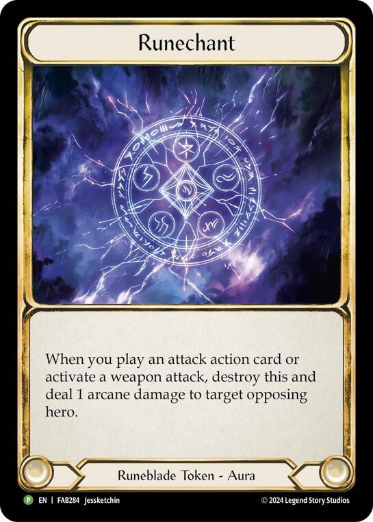 Runechant (Lightning) [FAB284] (Promo)  Cold Foil | Galactic Gamez