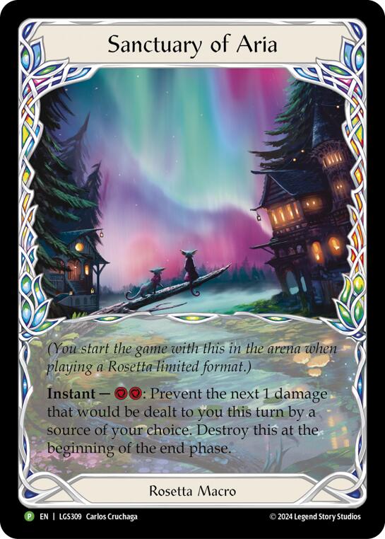 Sanctuary of Aria (Extended Art) - LGS309 [LGS309] (Promo)  Cold Foil | Galactic Gamez