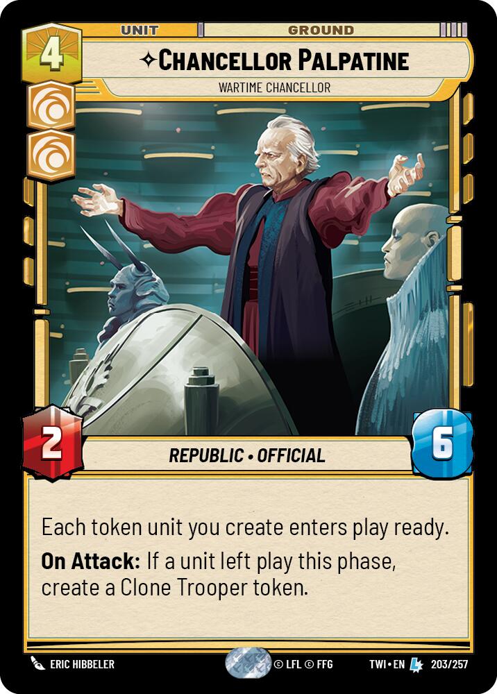 Chancellor Palpatine - Wartime Chancellor (203/257) (203/257) [Twilight of the Republic] | Galactic Gamez
