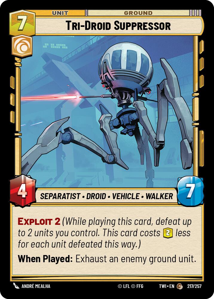 Tri-Droid Suppressor (217/257) (217/257) [Twilight of the Republic] | Galactic Gamez