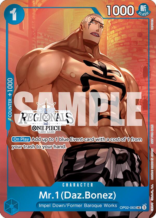 Mr.1 (Daz.Bonez) (Online Regional 2024 Vol. 3) [One Piece Promotion Cards] | Galactic Gamez