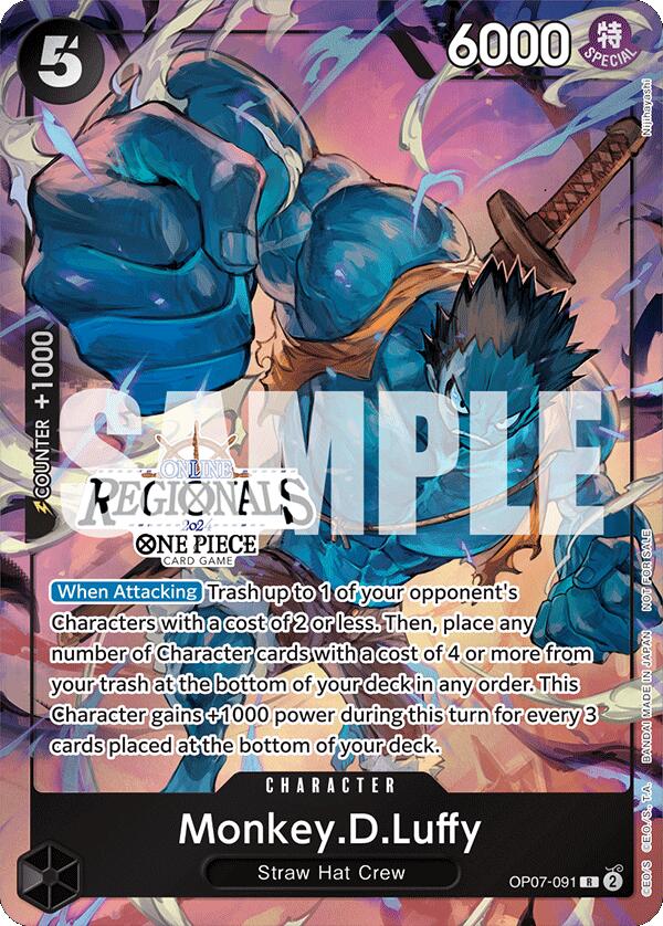 Monkey.D.Luffy (Online Regional 2024 Vol. 3) [One Piece Promotion Cards] | Galactic Gamez