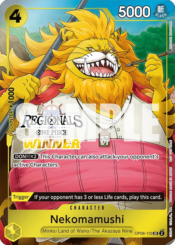 Nekomamushi (Online Regional 2024 Vol. 3) [Winner] [One Piece Promotion Cards] | Galactic Gamez