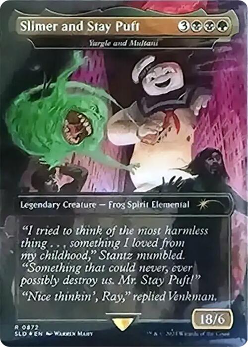 Slimer and Stay Puft - Yargle and Multani (Rainbow Foil) [Secret Lair Drop Series] | Galactic Gamez