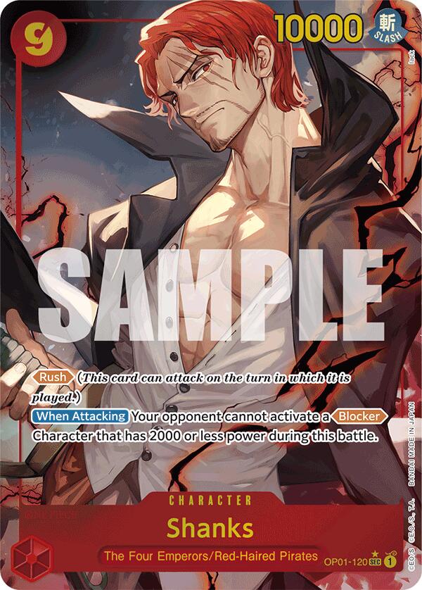 Shanks (OP01-120) (Alternate Art) [Premium Booster -The Best-] | Galactic Gamez