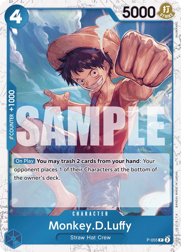 Monkey.D.Luffy (P-055) (Jolly Roger Foil) [Premium Booster -The Best-] | Galactic Gamez