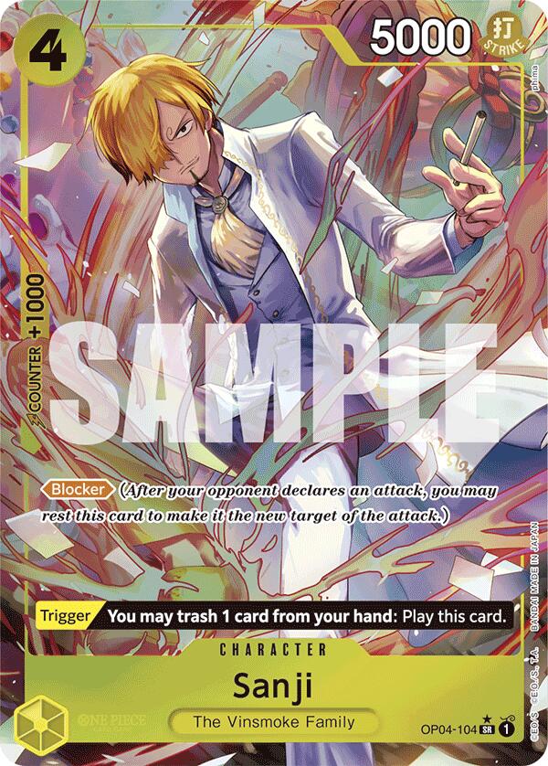 Sanji (OP04-104) (Alternate Art) [Premium Booster -The Best-] | Galactic Gamez