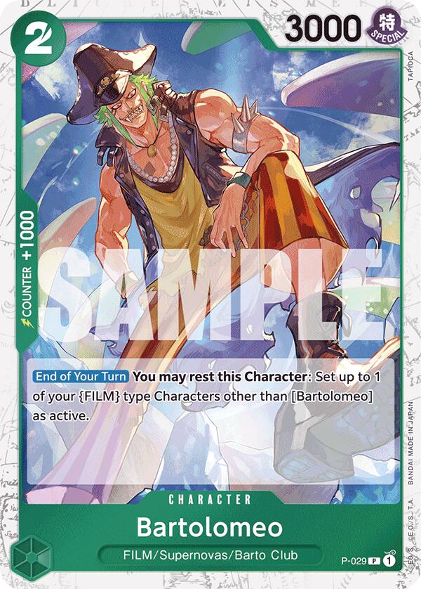 Bartolomeo (P-029) (Jolly Roger Foil) [Premium Booster -The Best-] | Galactic Gamez