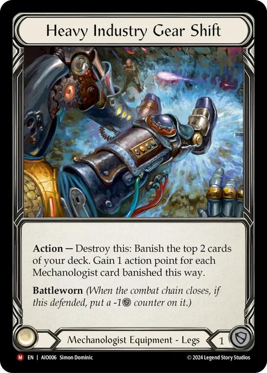 Heavy Industry Gear Shift [AIO006] (Armory Deck: Dash)  Rainbow Foil | Galactic Gamez