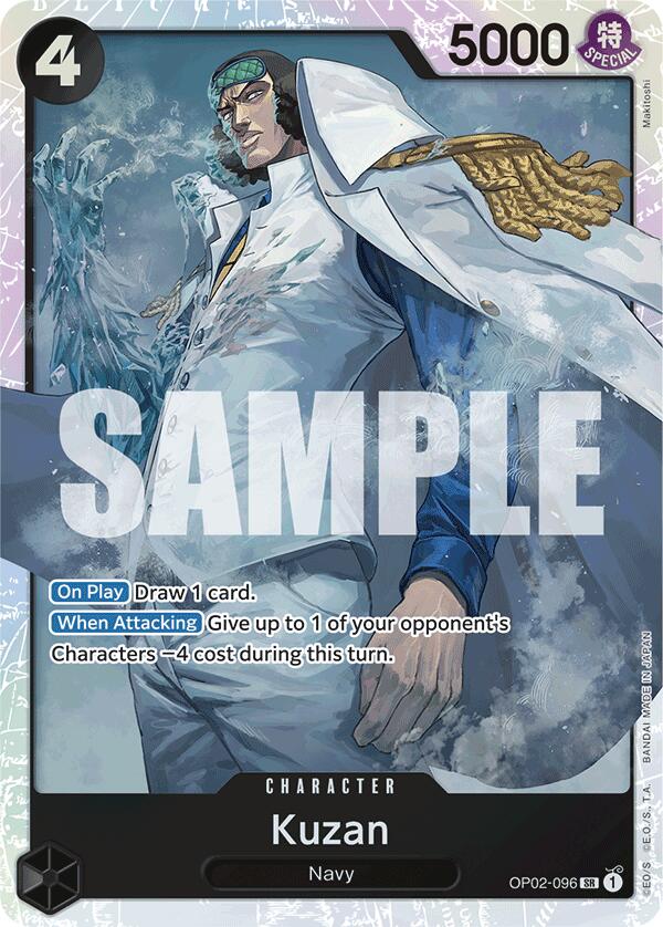 Kuzan (OP02-096) (Reprint) [Premium Booster -The Best-] | Galactic Gamez