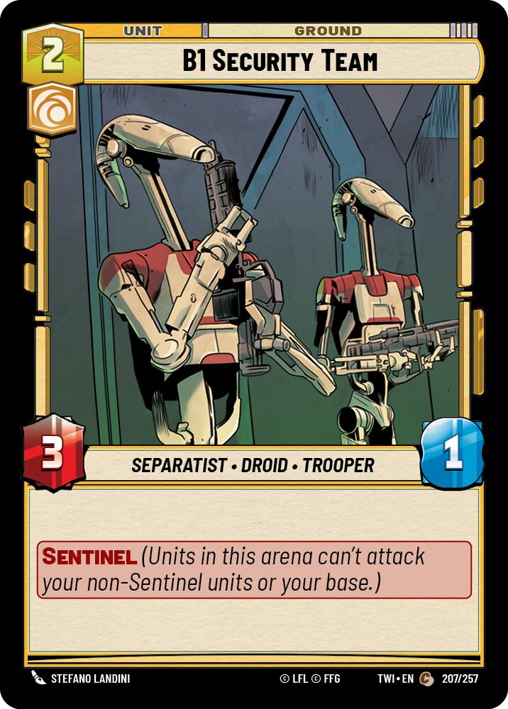 B1 Security Team (207/257) (207/257) [Twilight of the Republic] | Galactic Gamez