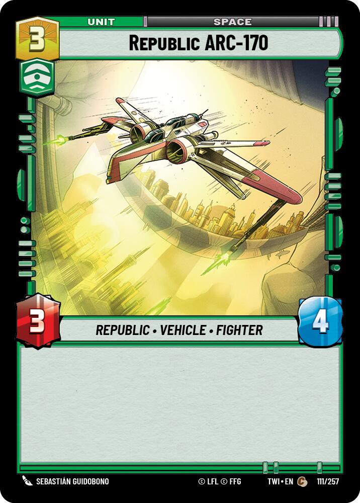 Republic ARC-170 (111/257) (111/257) [Twilight of the Republic] | Galactic Gamez