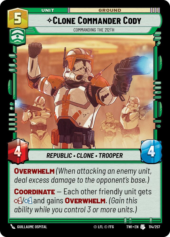 Clone Commander Cody - Commanding the 212th (114/257) (114/257) [Twilight of the Republic] | Galactic Gamez