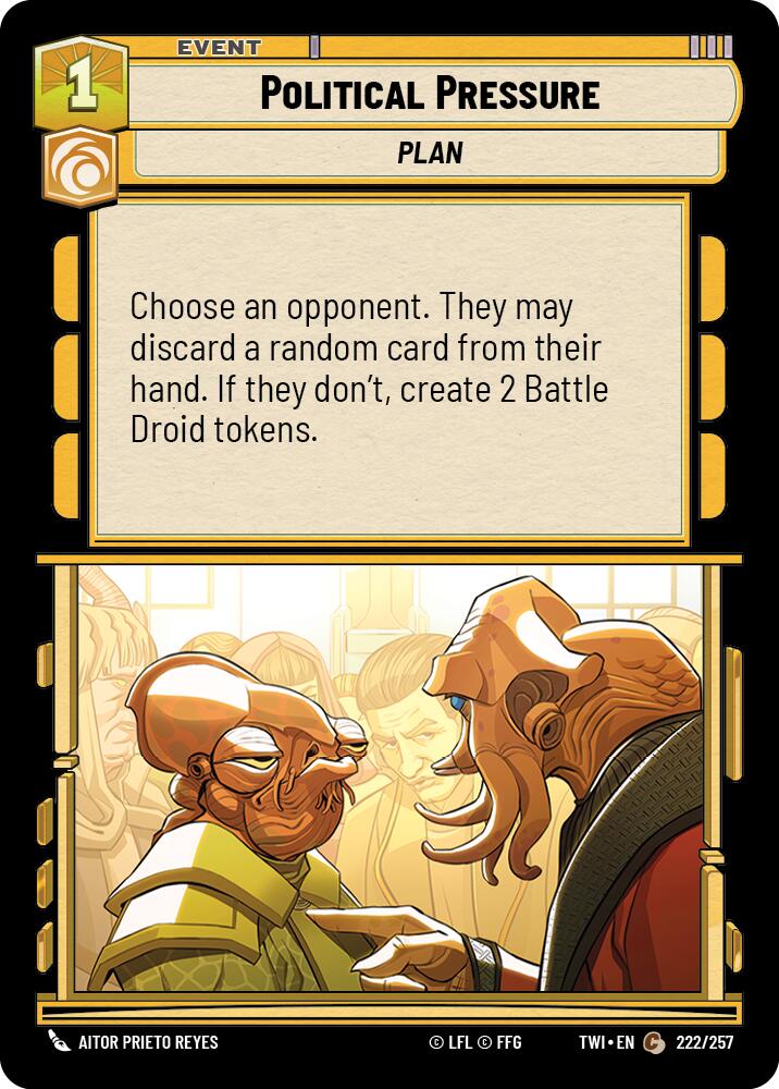 Political Pressure (222/257) (222/257) [Twilight of the Republic] | Galactic Gamez