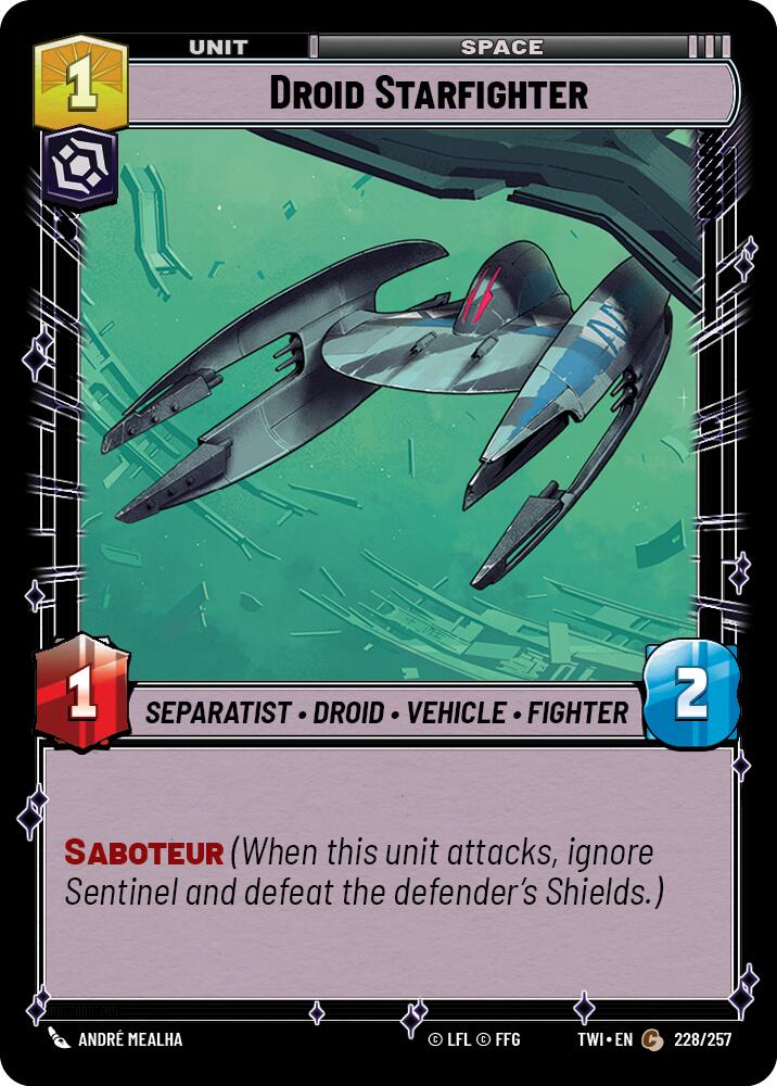 Droid Starfighter (228/257) (228/257) [Twilight of the Republic] | Galactic Gamez