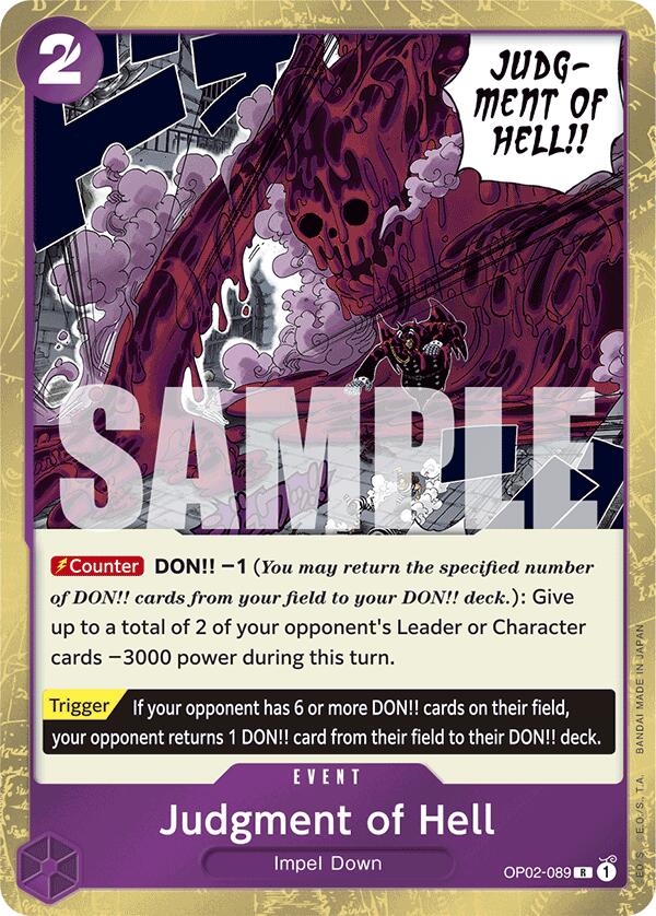 Judgment of Hell (Jolly Roger Foil) [Premium Booster -The Best-] | Galactic Gamez