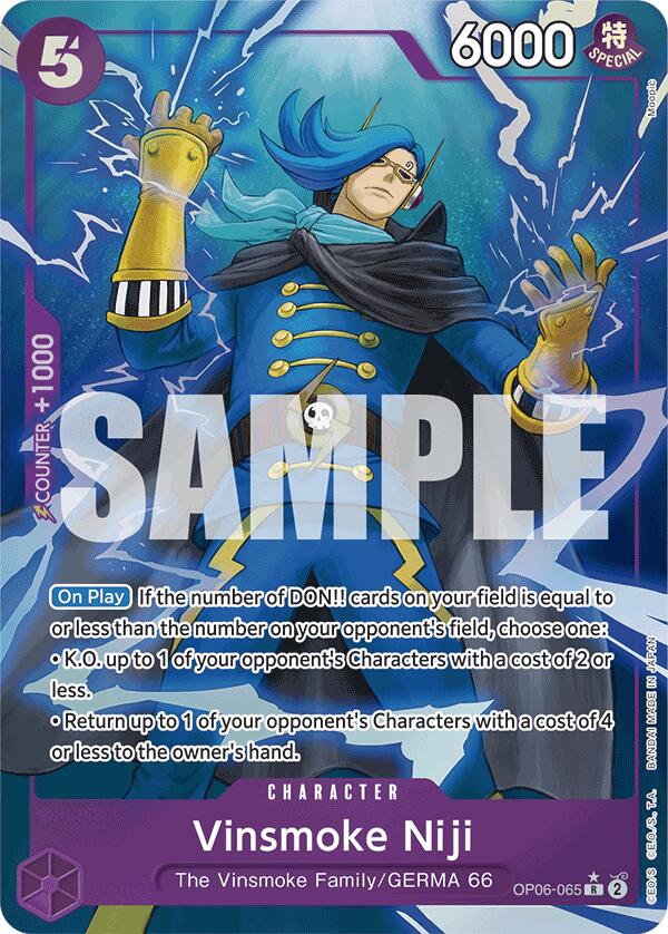 Vinsmoke Niji (OP06-065) (Full Art) [Premium Booster -The Best-] | Galactic Gamez