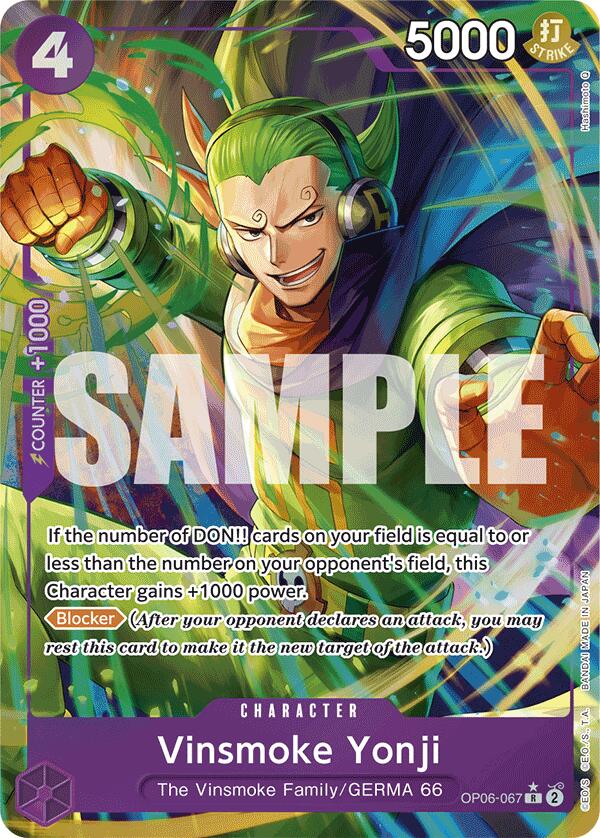 Vinsmoke Yonji (OP06-067) (Alternate Art) [Premium Booster -The Best-] | Galactic Gamez