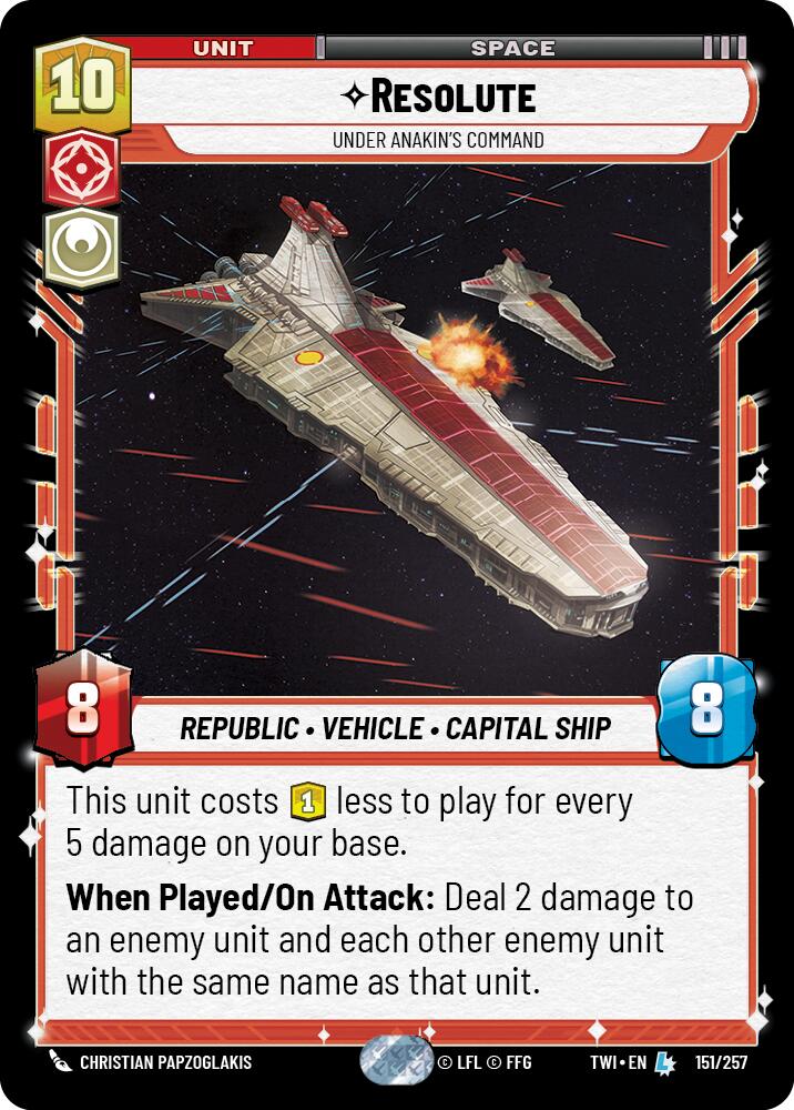 Resolute - Under Anakin's Command (151/257) (151/257) [Twilight of the Republic] | Galactic Gamez
