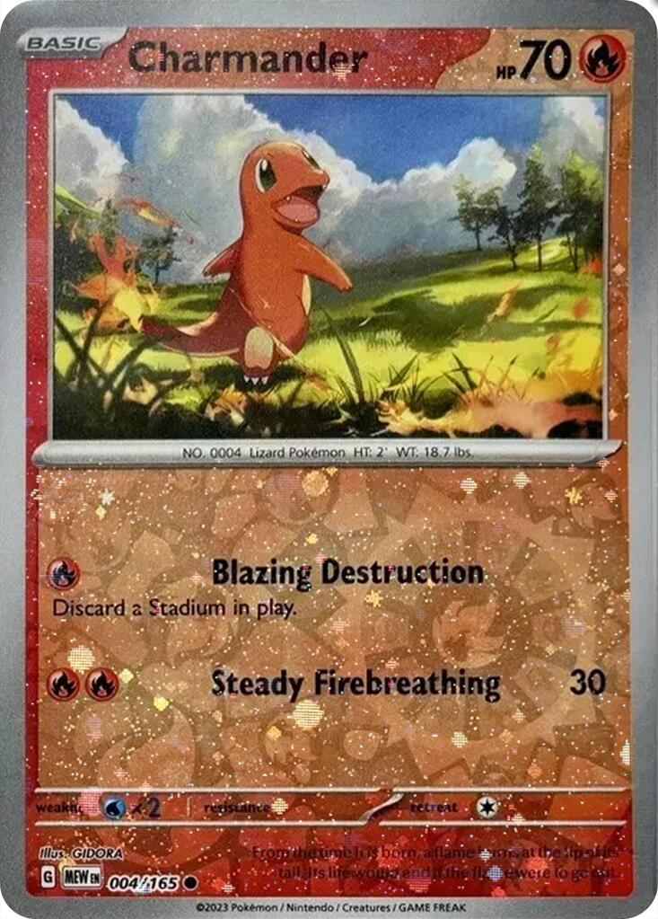 Charmander (004/165) (Cosmos Holo) (Costco Exclusive) [Miscellaneous Cards] | Galactic Gamez