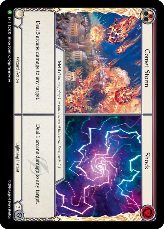 Comet Storm // Shock [LGS335] (Promo)  Cold Foil | Galactic Gamez