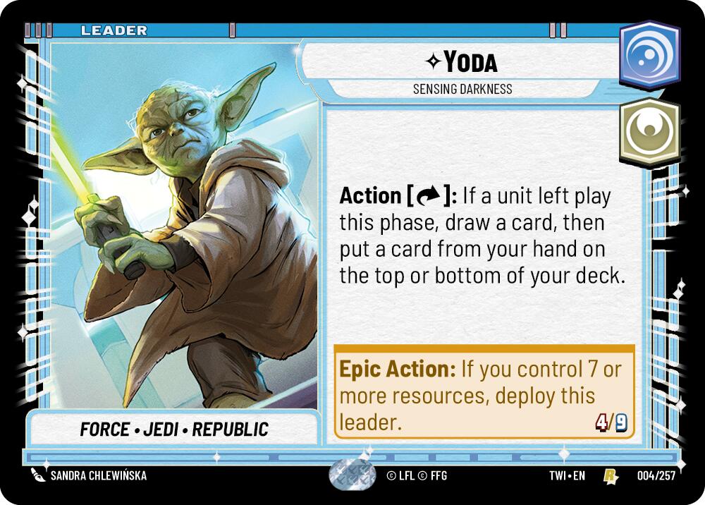 Yoda - Sensing Darkness (004/257) (004/257) [Twilight of the Republic] | Galactic Gamez