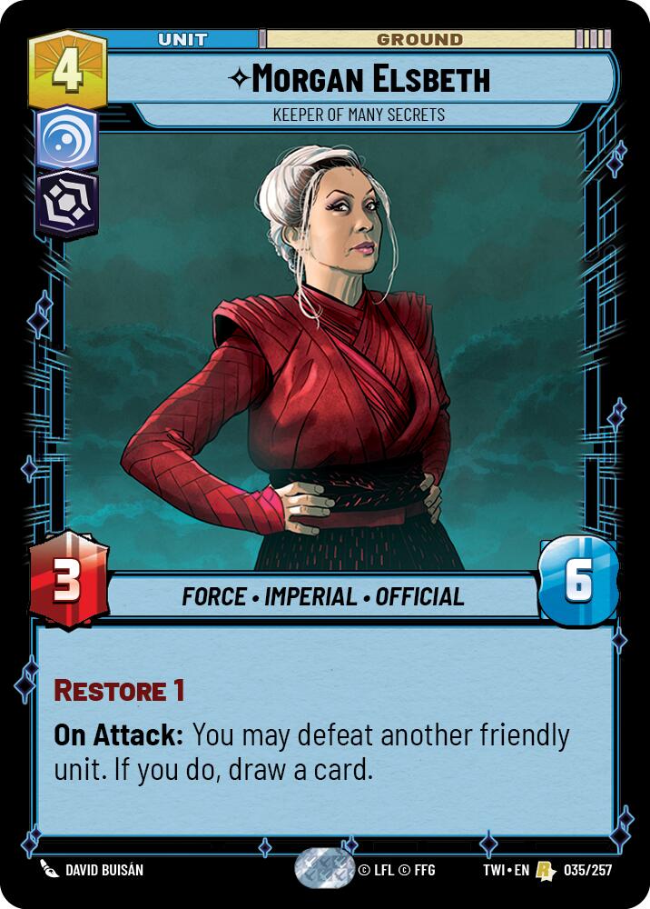 Morgan Elsbeth - Keeper of Many Secrets (035/257) (035/257) [Twilight of the Republic] | Galactic Gamez