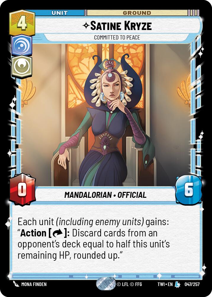 Satine Kryze - Committed to Peace (047/257) (047/257) [Twilight of the Republic] | Galactic Gamez