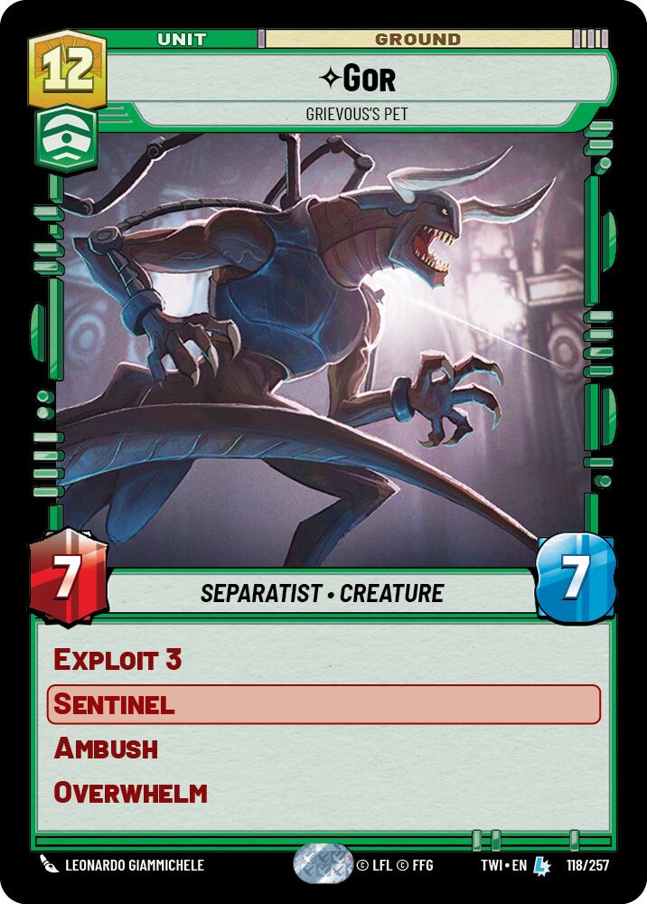 Gor - Grievous's Pet (118/257) (118/257) [Twilight of the Republic] | Galactic Gamez
