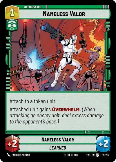 Nameless Valor (119/257) (119/257) [Twilight of the Republic] | Galactic Gamez
