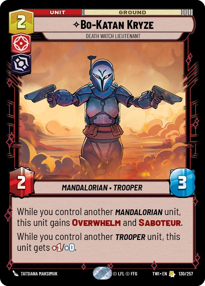 Bo-Katan Kryze - Death Watch Lieutenant (130/257) (130/257) [Twilight of the Republic] | Galactic Gamez