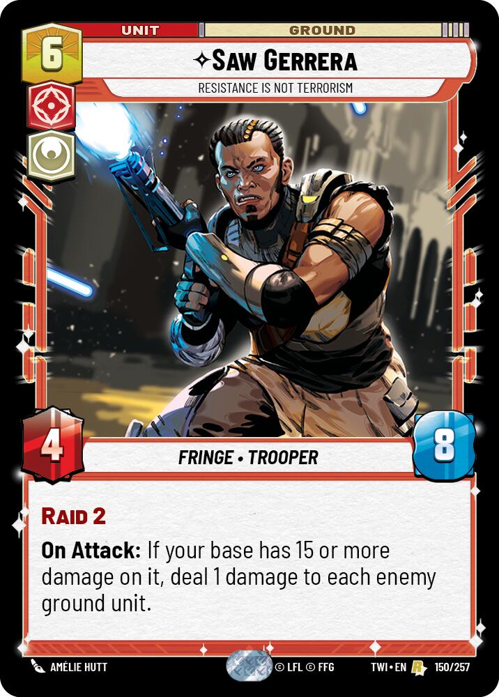 Saw Gerrera - Resistance is Not Terrorism (150/257) (150/257) [Twilight of the Republic] | Galactic Gamez