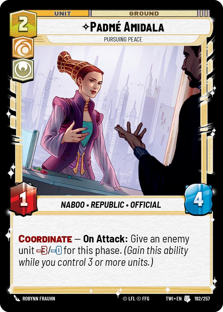 Padme Amidala - Pursuing Peace (192/257) (192/257) [Twilight of the Republic] | Galactic Gamez