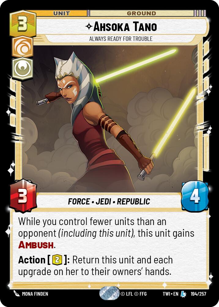 Ahsoka Tano - Always Ready For Trouble (194/257) (194/257) [Twilight of the Republic] | Galactic Gamez