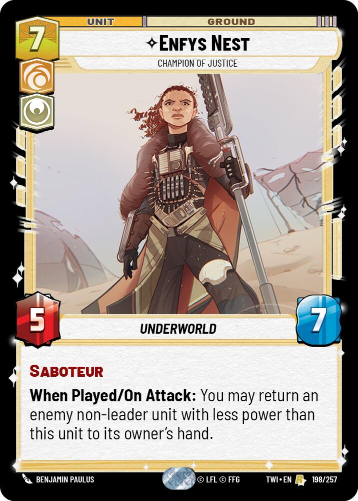 Enfys Nest - Champion of Justice (198/257) (198/257) [Twilight of the Republic] | Galactic Gamez