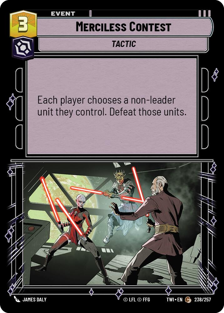 Merciless Contest (238/257) (238/257) [Twilight of the Republic] | Galactic Gamez