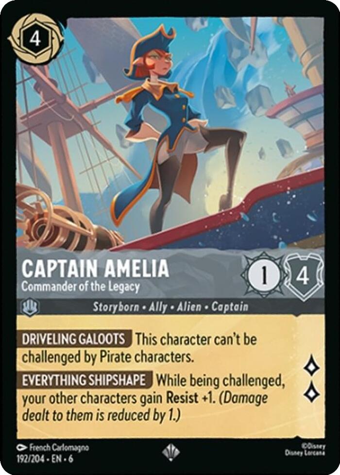 Captain Amelia - Commander of the Legacy (192/204) [Azurite Sea] | Galactic Gamez